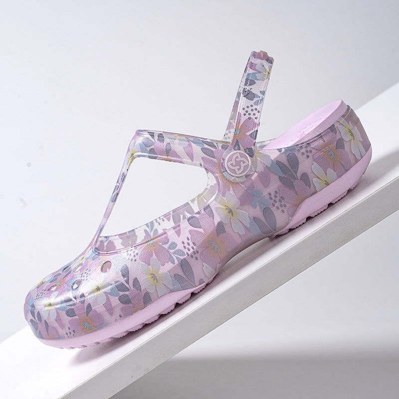 Women's Hole Jelly Sandals Fashion Slippers Summer