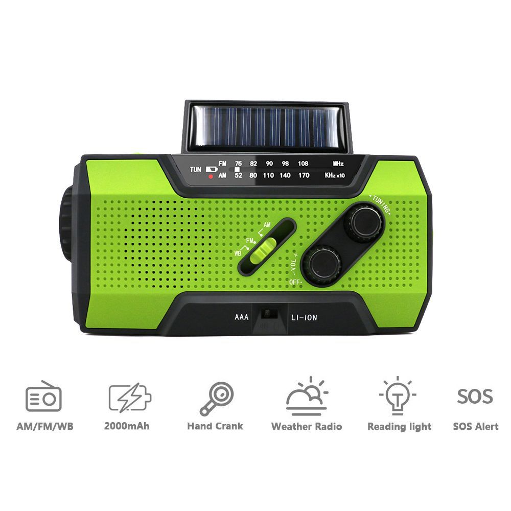 Emergency Solar Hand crank Portable Weather Radio