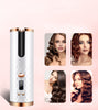 Hair Curler Women Portable, automatic rechargeable Hair Curling Iron LCD Display Ceramic Curly Rotating Curling Wave Styer