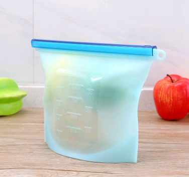 4 pack Ziplock Food Storage Bags | 100% BPA Free | Microwave/Dishwasher Safe Silicone Bags |