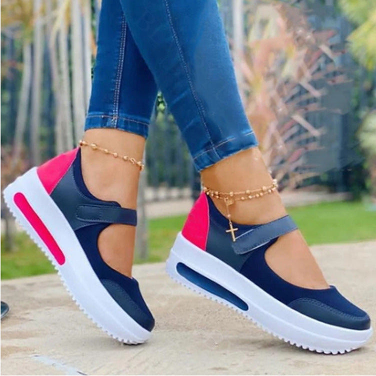 Women's Wedge Velcro Sandals Breathable Shoes